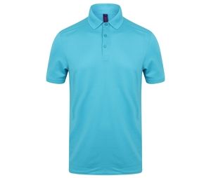Henbury HY460 - Men's Polo Shirt in stretch polyester Turquoise