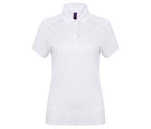 Henbury HY461 - Women's Polo stretch polyester White