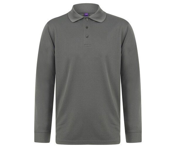 Henbury HY478 - Breathable Cool Plus Long Sleeve Polo Shirt