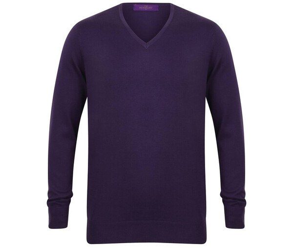 Henbury HY720 - Henbury Mens Classic V-Neck Sweater