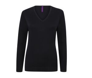 Henbury HY721 - Women's v-neck sweater Navy