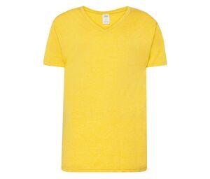 JHK JK401 - V-neck T-shirt 160 Mustard Heather