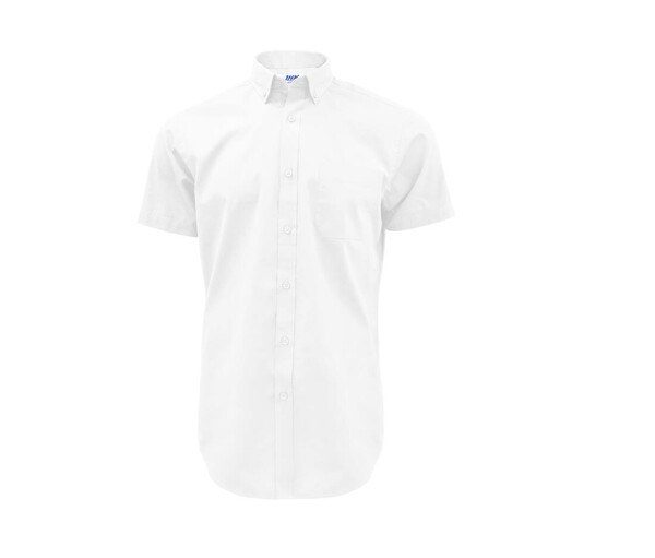 JHK JK611 - Elegant Mens Short Sleeve Poplin Shirt