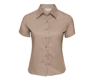 Russell Collection JZ17F - Women's Cotton Twill Shirt Khaki