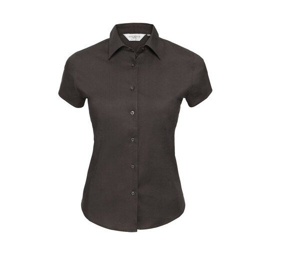 Russell Collection JZ47F - Camisa de manga corta para mujer