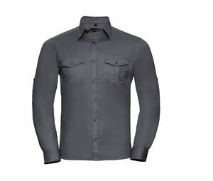Russell Collection JZ918 - Roll Sleeve Shirt - Langarm