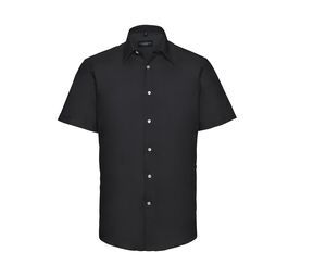 Russell Collection JZ923 - Fitted Oxford Shirt Black