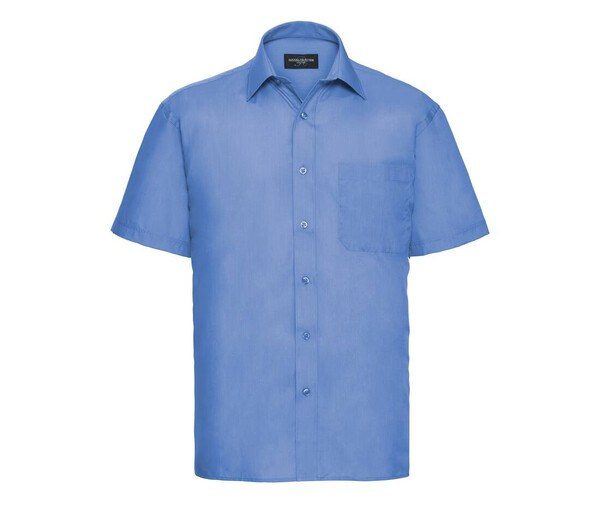 Russell Collection JZ935 - Mens Classic Short Sleeve Poplin Office Shirt