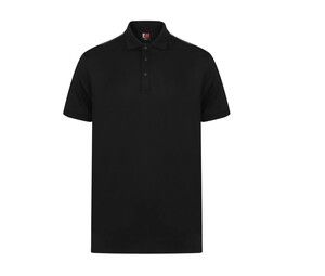 Finden & Hales LV381 - Stretch contrast polo shirt Black/ Gunmetal Grey