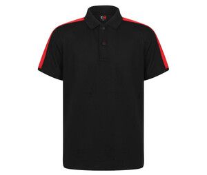 Finden & Hales LV382 - Stretch contrast polo shirt for children Black / Red