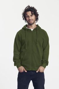 Neutral O63301 - Men's zip-up hoodie Military