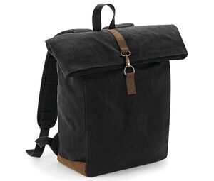 Quadra QD655 - Traditional oilcloth backpack Black
