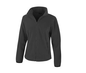 Result RS220F - Women's essential large zip fleece Black