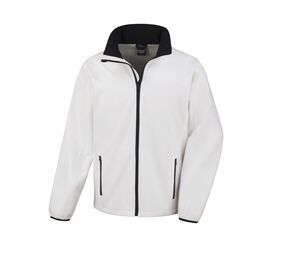 Result RS231 - Men's Fleece Jacket Zipped Pockets White / Black