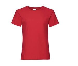 Fruit of the Loom SC229 - Girls Valueweight T-Shirt Red