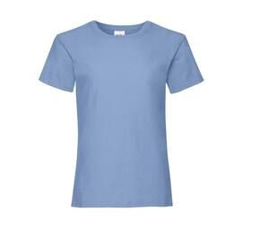 Fruit of the Loom SC229 - Girls Valueweight T-Shirt Sky Blue