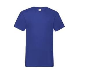Fruit of the Loom SC234 - Men'S V-Neck Tee Shirt Valueweight Royal blue