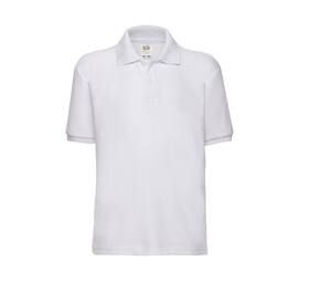 Fruit of the Loom SC3417 - Children's long-sleeved polo shirt White