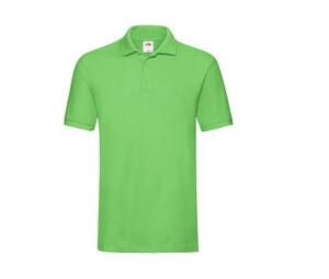 Fruit of the Loom SC385 - Men's Premium 100% Cotton Polo Shirt Lime