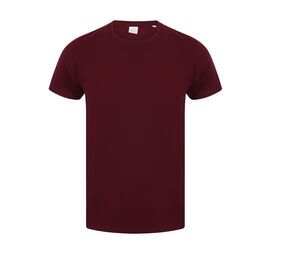 Skinnifit SF121 - Men's stretch cotton T-shirt Burgundy