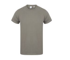 Skinnifit SF121 - Men's stretch cotton T-shirt Khaki