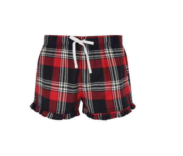 SF Women SK082 - SF Women Summer Flannel Ruffle Pajama Shorts