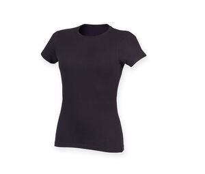 Skinnifit SK121 - Women's stretch cotton T-shirt Navy
