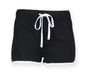 SF Mini SM069 - Children's retro shorts Black / White