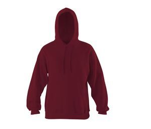 Starworld SW271 - Men's hoodie with kangaroo pocket Burgundy