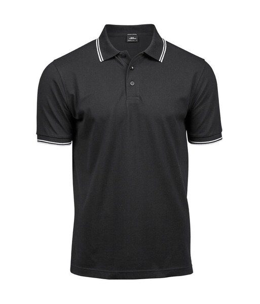 Tee Jays TJ1407 - Polo de Lujo Stretch A Rayas Para Hombre