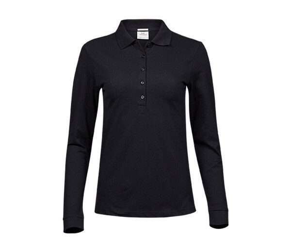 Tee Jays TJ146 - Polo de Lujo Stretch de Manga Larga Para Mujer