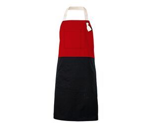 VELILLA V4210B - Two-tone apron Red