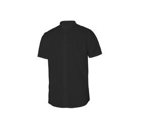 VELILLA V5012S - Men's short-sleeved shirt Mao collar Black