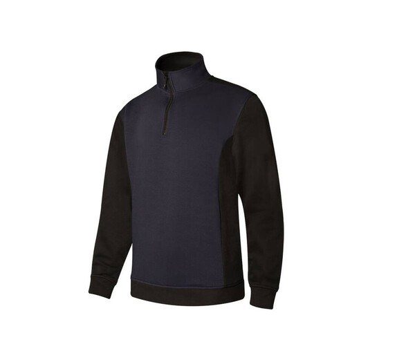 VELILLA V5703 - Sudadera cuello cremallera bicolor