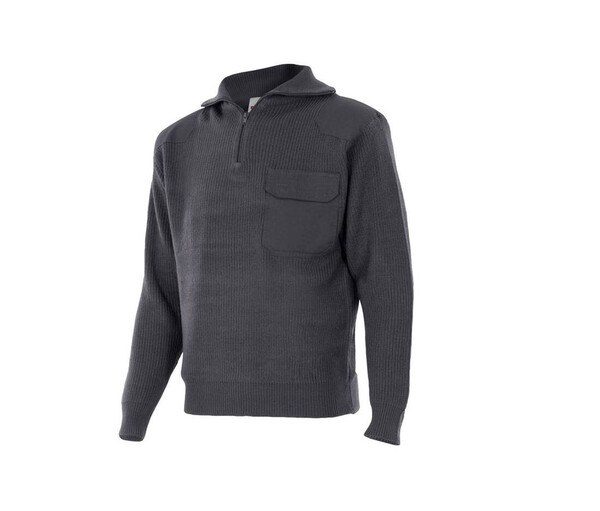 VELILLA VL101 - THICK PULLOVER WITH STAND-UP COLLAR