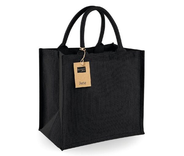 Westford Mill WM413 - Eco-Friendly Jute Tote with Cotton Handles