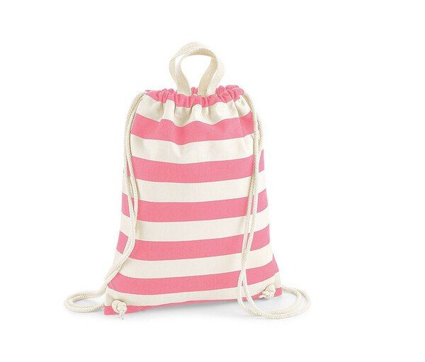 Westford mill WM686 - Nautical Striped Cotton Canvas Gym Bag