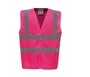 Yoko YK100 - High visibility 2 b&b vest (HVW100CH) Pink
