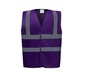 Yoko YK100 - High visibility 2 b&b vest (HVW100CH) Purple