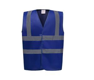 Yoko YK100 - High visibility 2 b&b vest (HVW100CH) Royal Blue