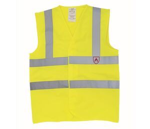 Yoko YK100R - Flame retardant safety jacket Hi Vis Yellow