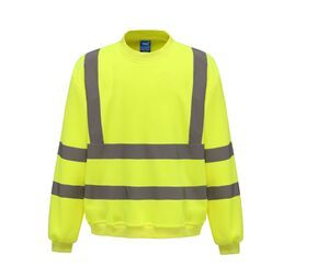 Yoko YK510 - High visibility round neck sweatshirt Hi Vis Yellow