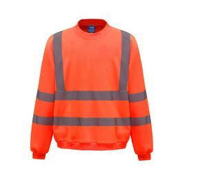 Yoko YK510 - High visibility round neck sweatshirt Hi Vis Orange