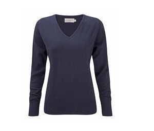 Russell Collection JZ10F - V-Neck Pullover Navy