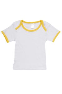 Ramo B102BS - Baby Short Sleeve Tee White/Yellow