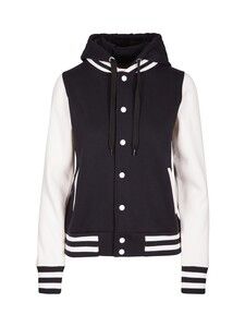 Ramo FB97UN - Ladies Varsity Jacket & Hood Black/White
