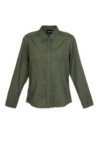 Ramo S002FL - Ladies Military Long Sleeve  Shirt Olive