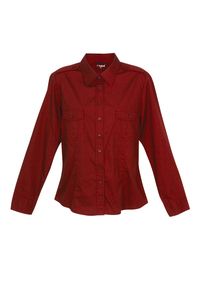 Ramo S002FL - Ladies Military Long Sleeve  Shirt Red