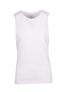Ramo T405LD - Ladies 160gsm 100% combed cotton sleeveless tee White