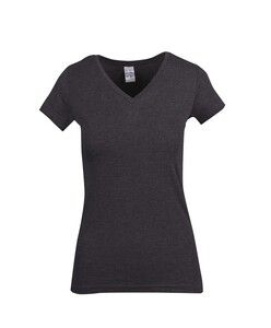 Ramo T903LD - Ladies Marl V-neck T-shirt Dark Marl
